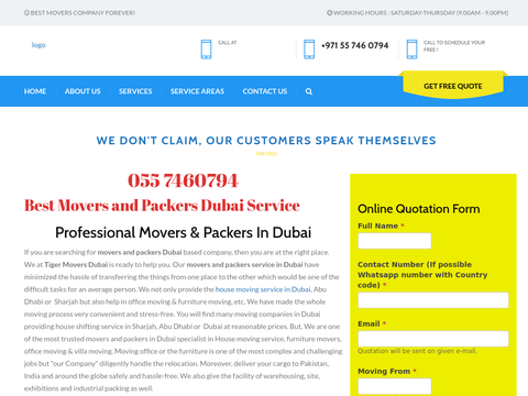 Movers & Packers in Dubai