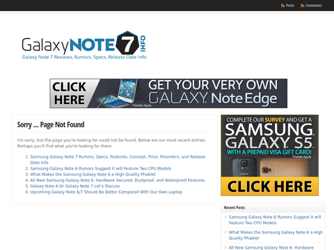Note 8 at galaxynote7info.com